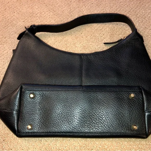 Black Leather DKNY Hobo Bag - Picture 3 of 9